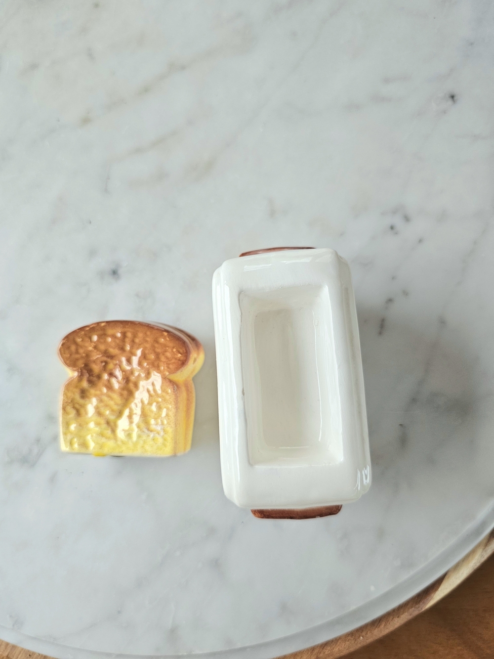 Vintage Giftcraft Toast And Toaster Ceramic Salt And Pepper Shaker - Picture 3 of 10